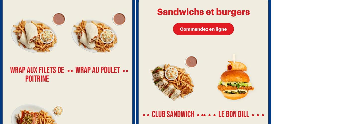 Rôtisseries Benny & Au Coq Menu