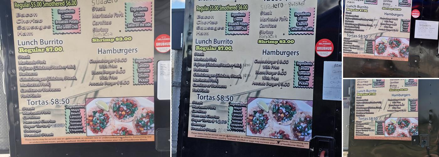 El Poblano Mexican Eats Menu
