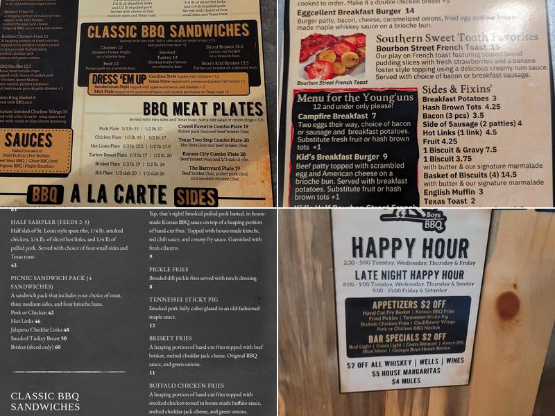 Georgia Boys BBQ - Greeley Menu