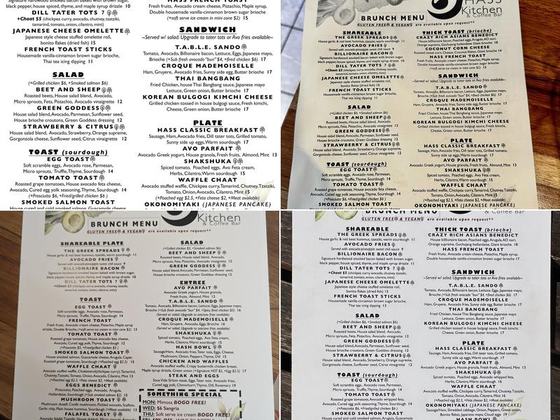 HASS Kitchen Menu