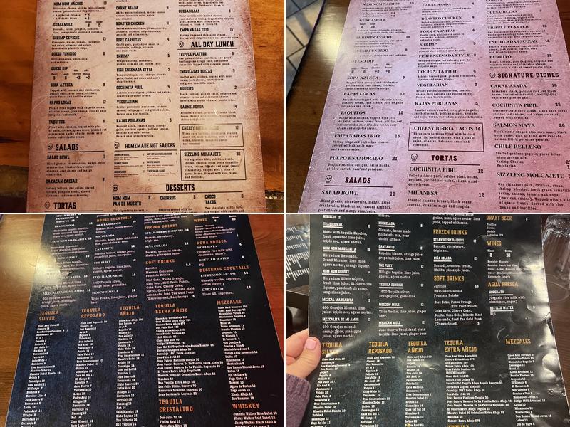 Nom Nom Tacos & Tequila Menu