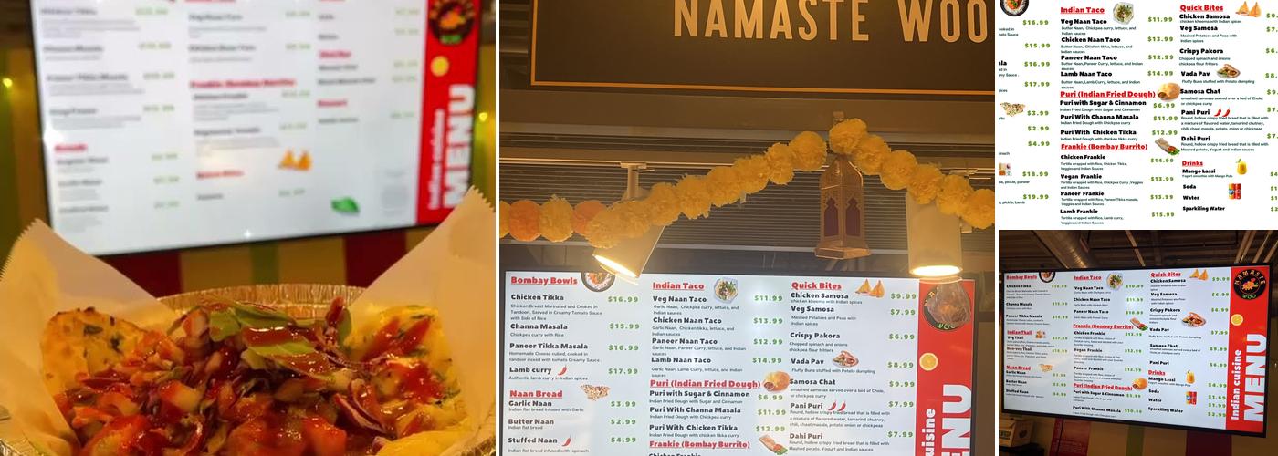 Namaste Woo Menu
