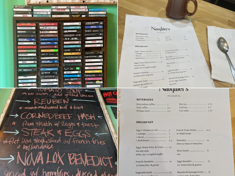 Naughter's Menu