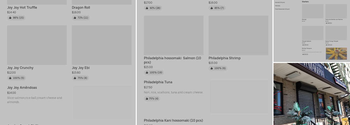 Brazilian Temakeria Menu