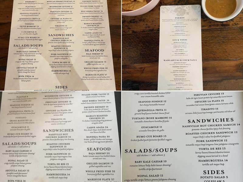 Humo Menu