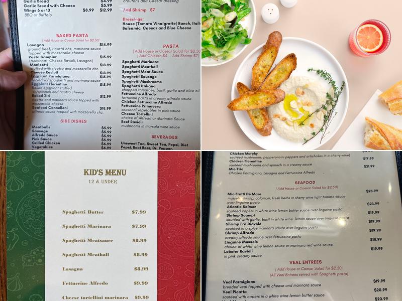 MIO ITALIAN KITCHEN Menu