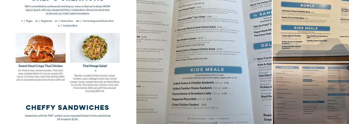 Mendocino Farms Menu