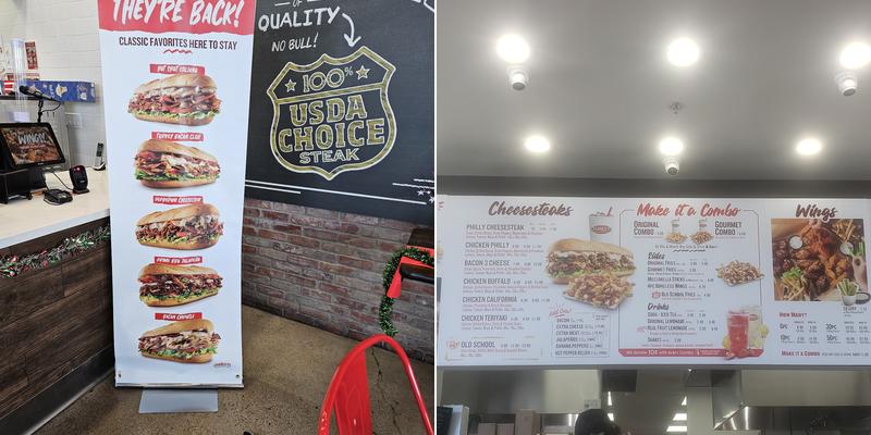 Charleys Cheesesteaks and Wings Menu