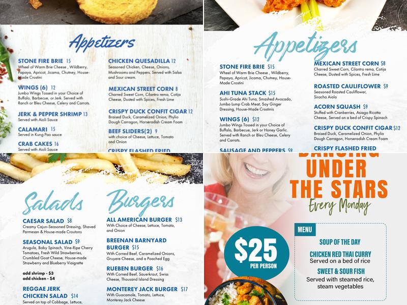Blueprint Bar & Grill Menu