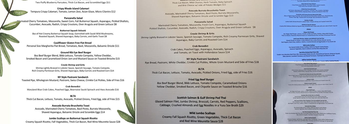 Miggs Craft Kitchen Menu