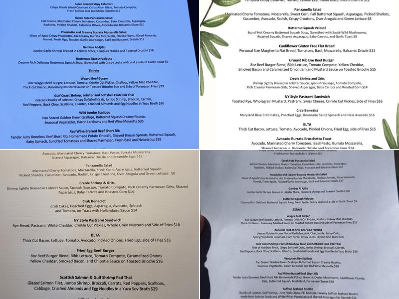 Miggs Craft Kitchen Menu