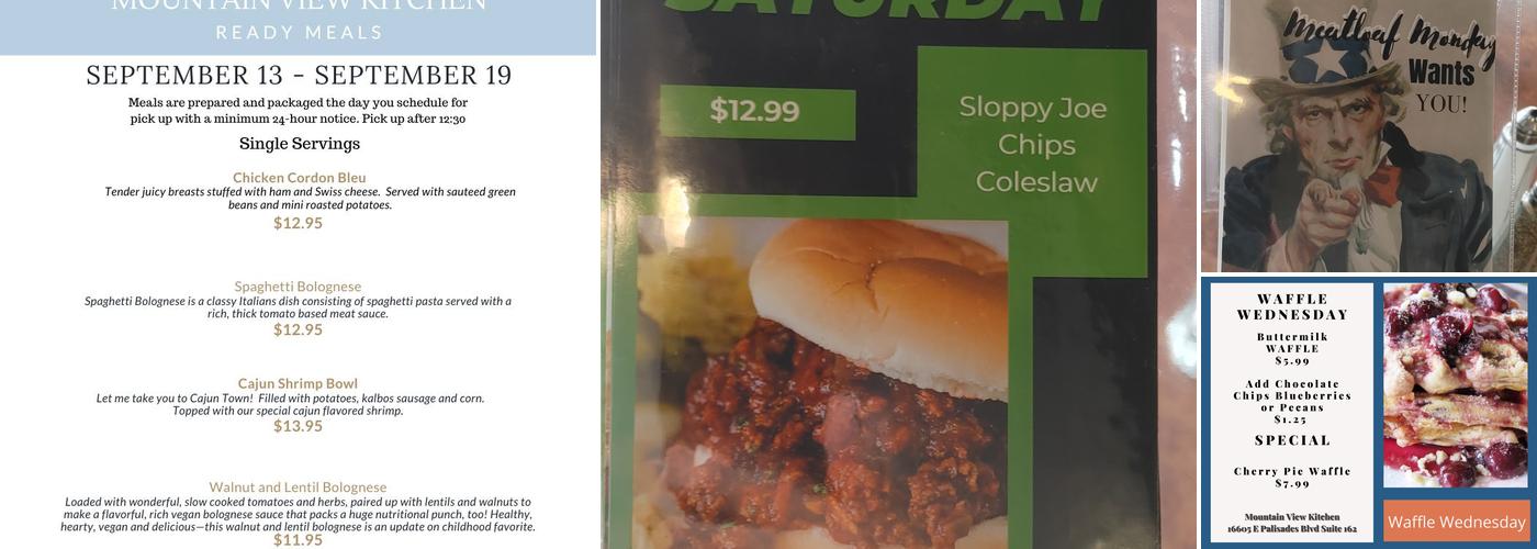 Mountain View Kitchen Menu