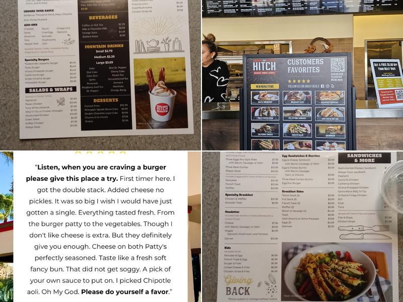 The Hitch Burger Grill - Upland Menu