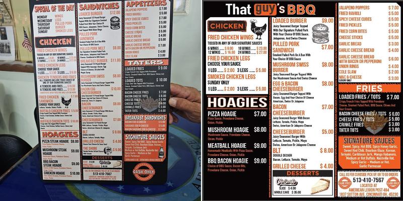 That Guy's BBQ Menu