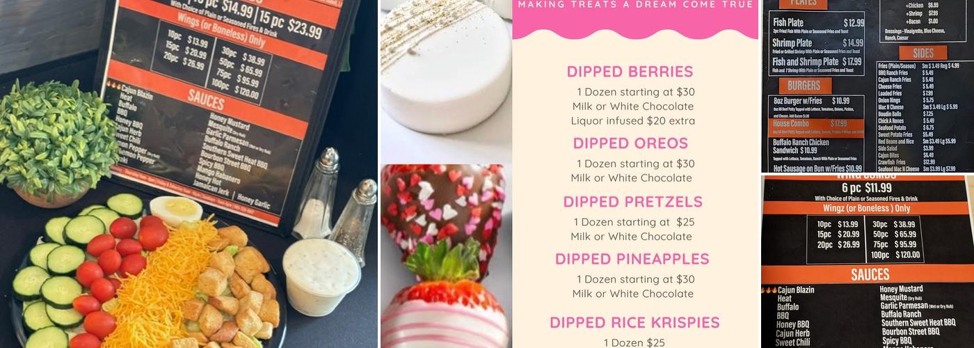 Cajun Blazin Wingz Menu