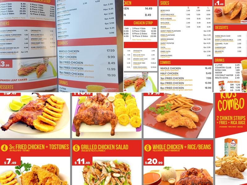 Pollo Centro Worcester Menu