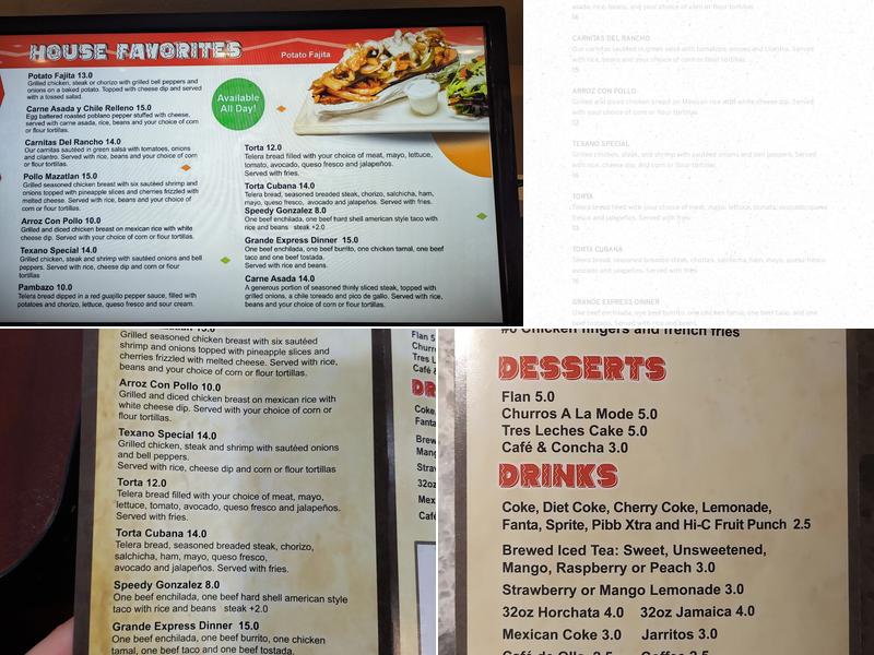 My Taco Express Menu