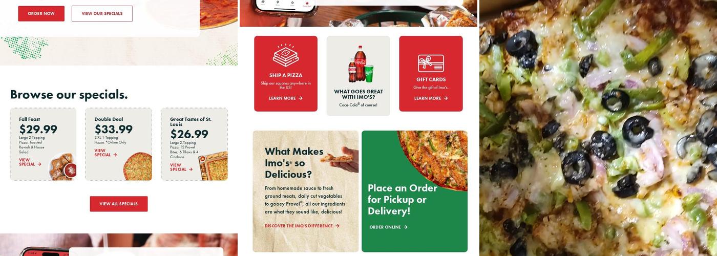 Imo's Pizza Menu