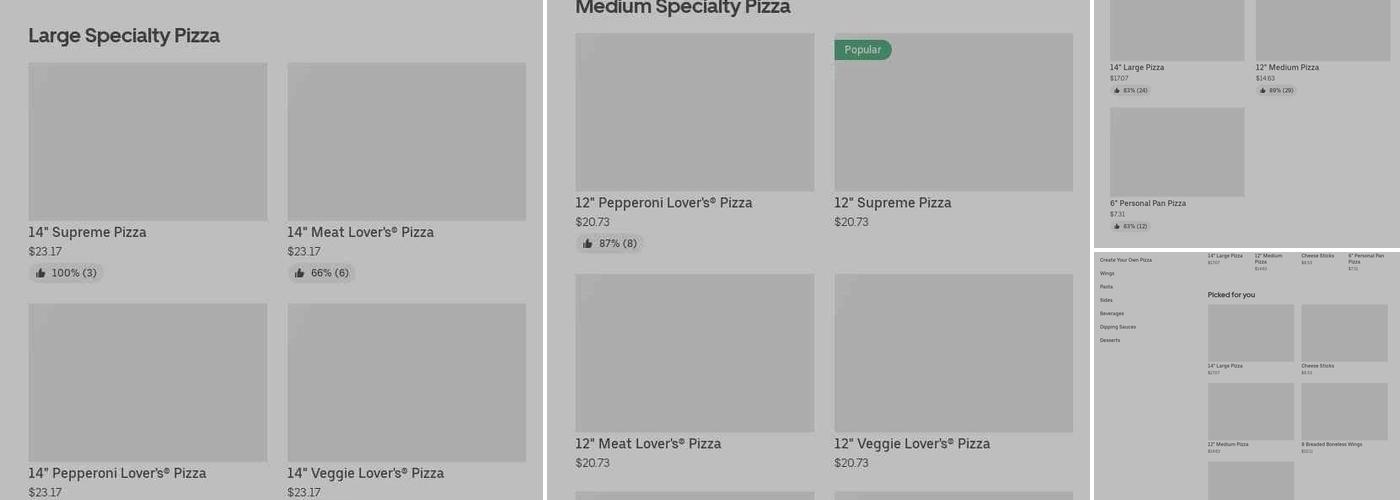 Pizza Hut Menu