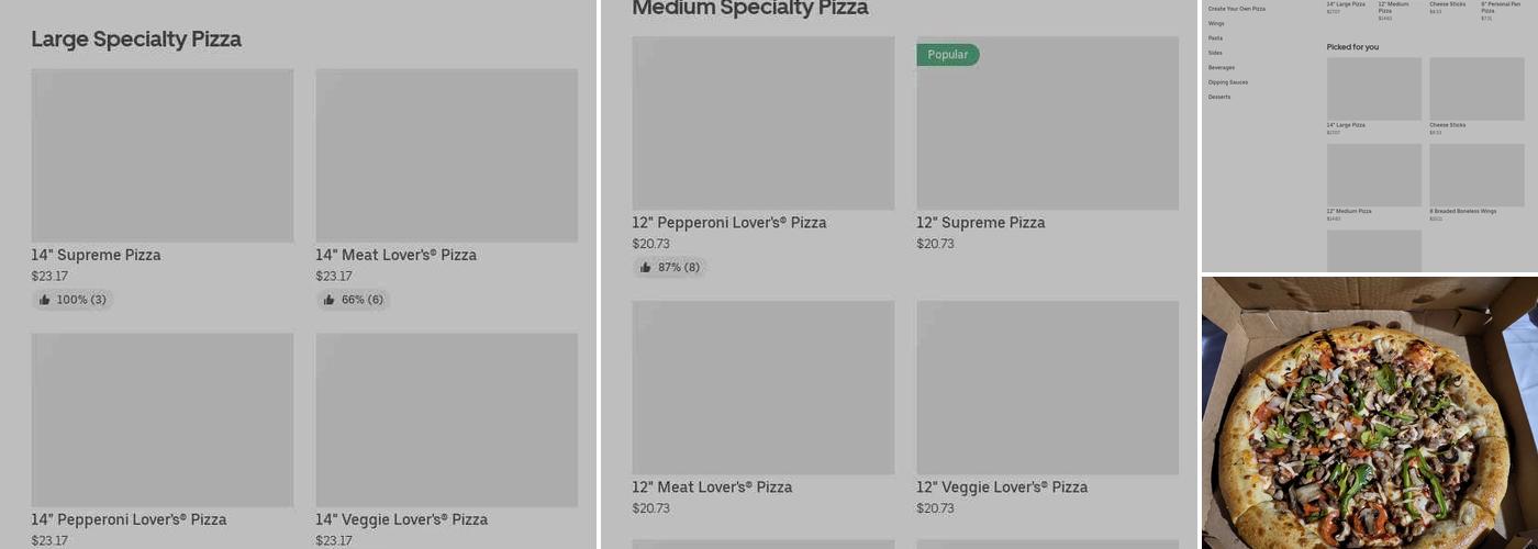Pizza Hut Menu