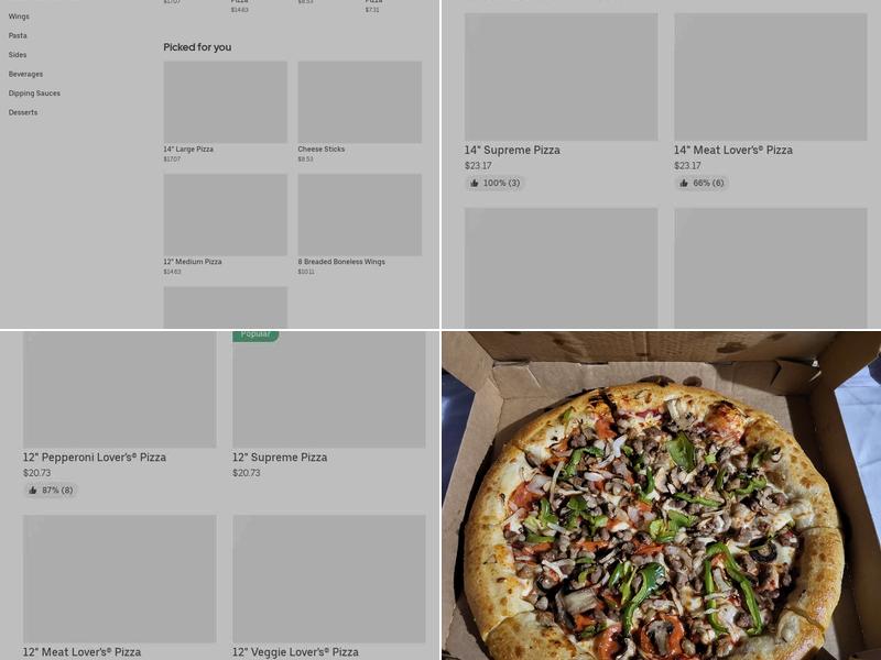 Pizza Hut Menu