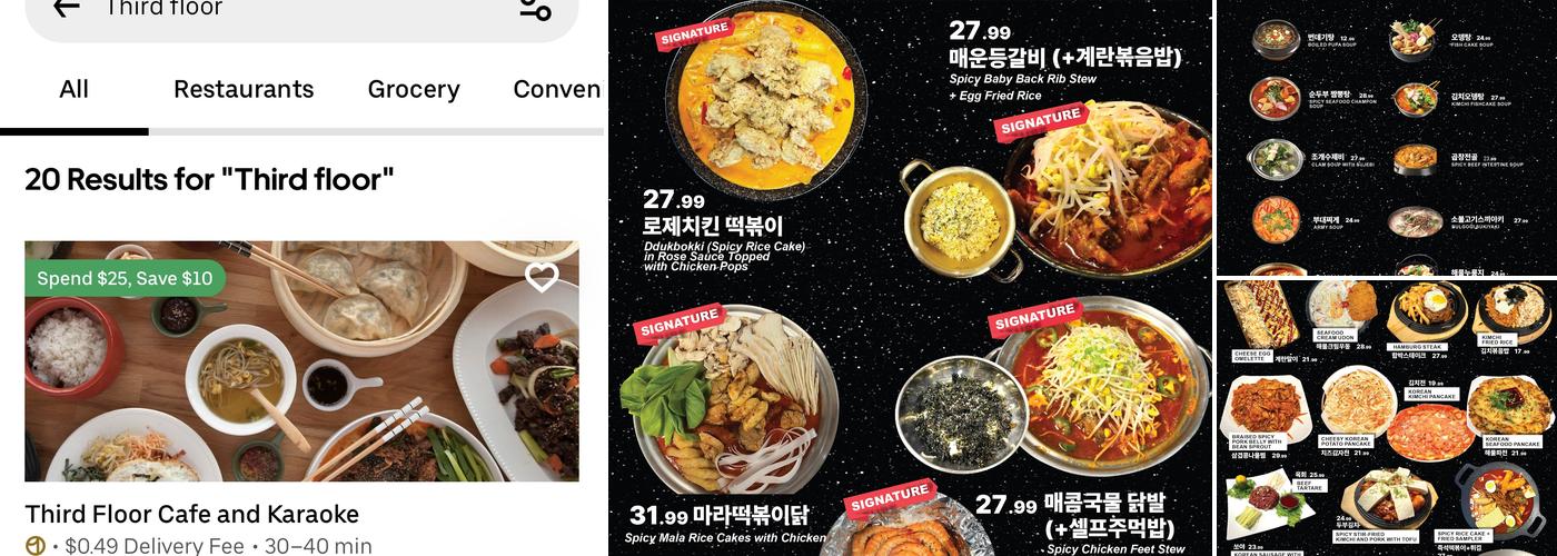 Third Floor Pocha (삼층포차) Menu