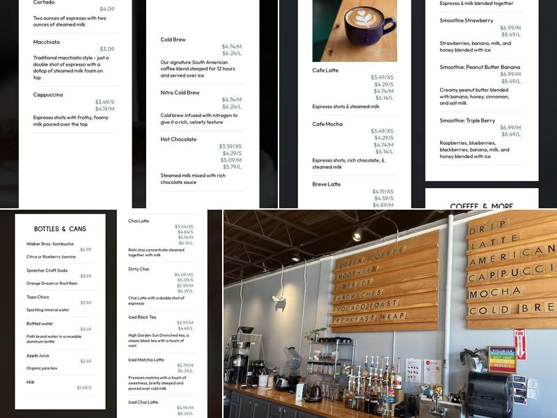 Madtown Coffee Menu