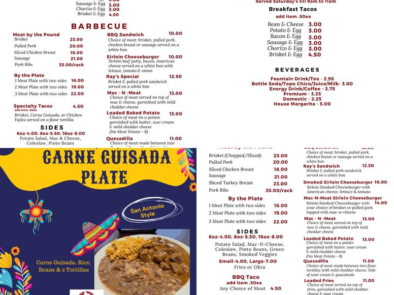 JR's-BBQ-N-More Menu