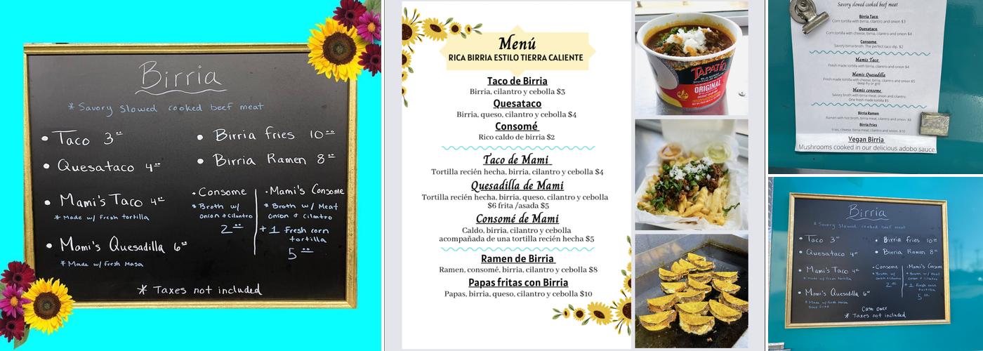 Tacos Las Mamis Menu