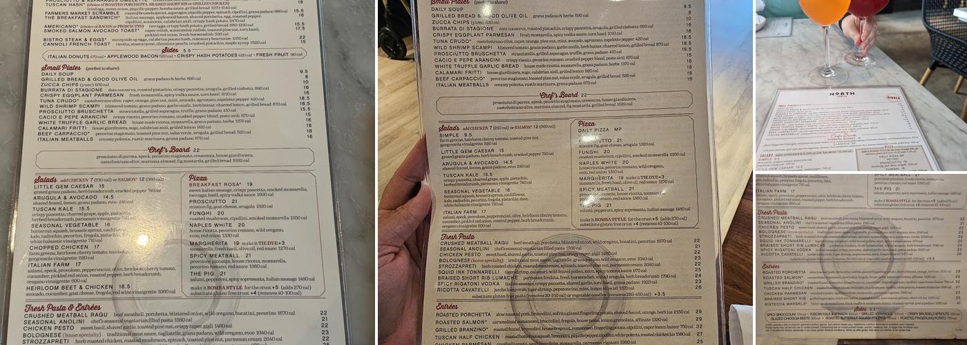 North Italia Menu