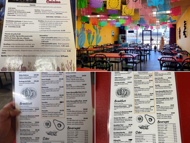 Mil Amores Mexican Restaurant Menu