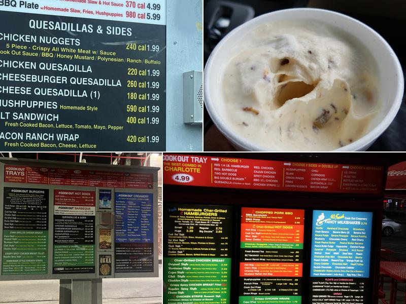 Cook Out Menu