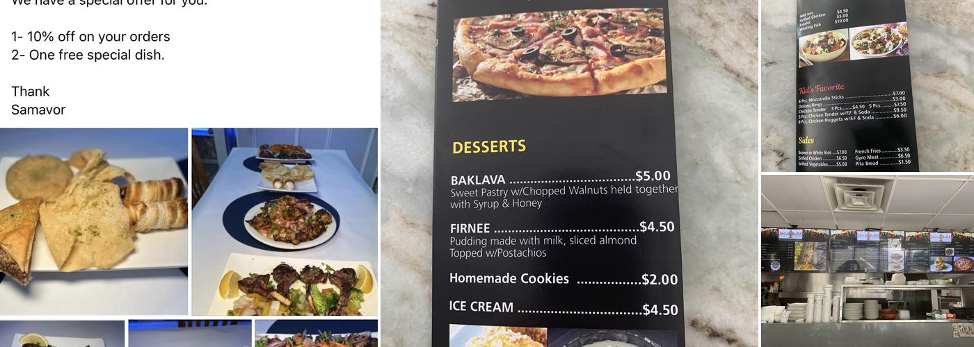 Samovar Restaurant Menu