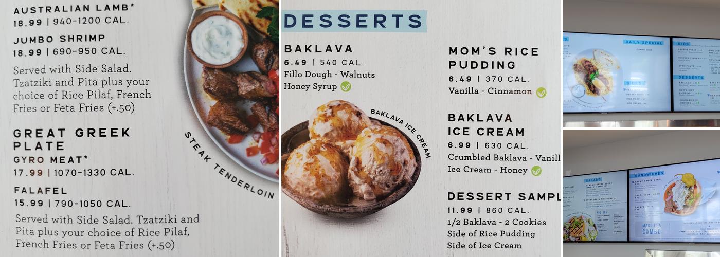 The Great Greek Mediterranean Grill - Charleston, SC Menu