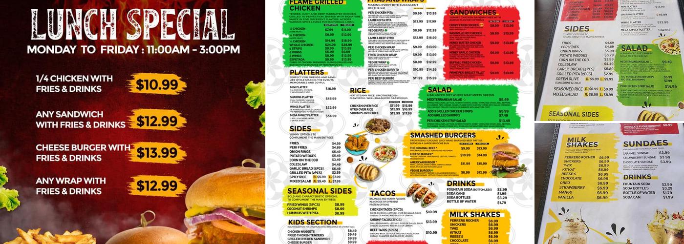 Peri-Peri Original Menu