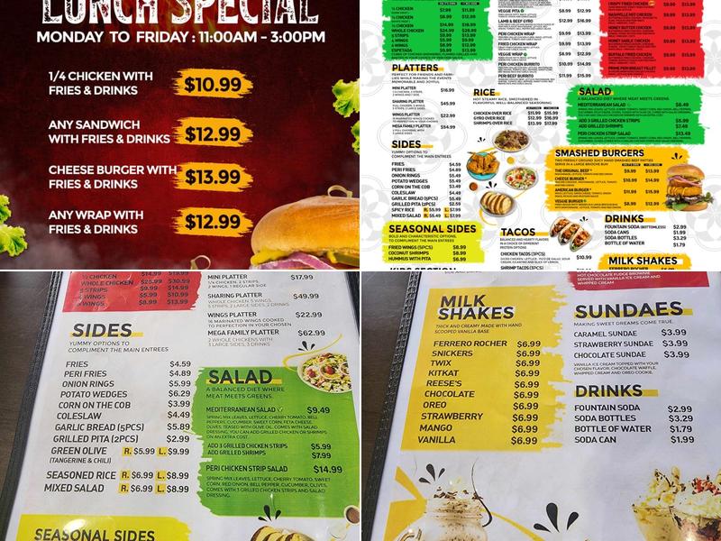Peri-Peri Original Menu