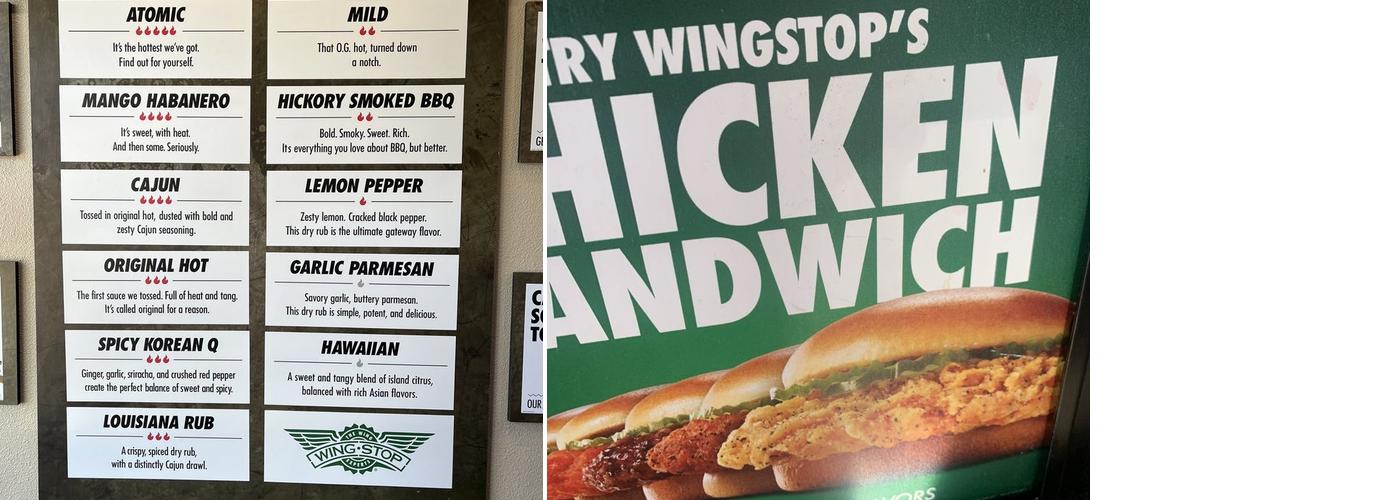 Wingstop Menu