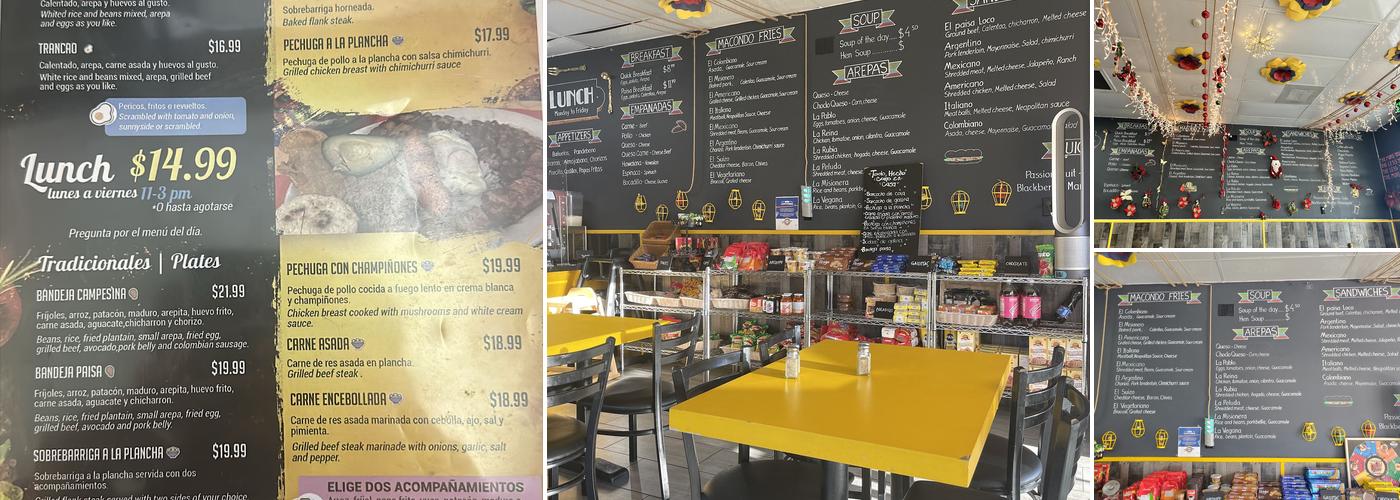 Macondo Kitchen Menu