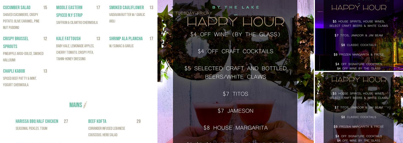 Ivy By The Lake Menu