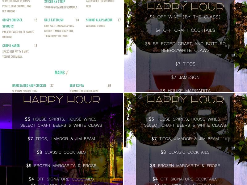 Ivy By The Lake Menu