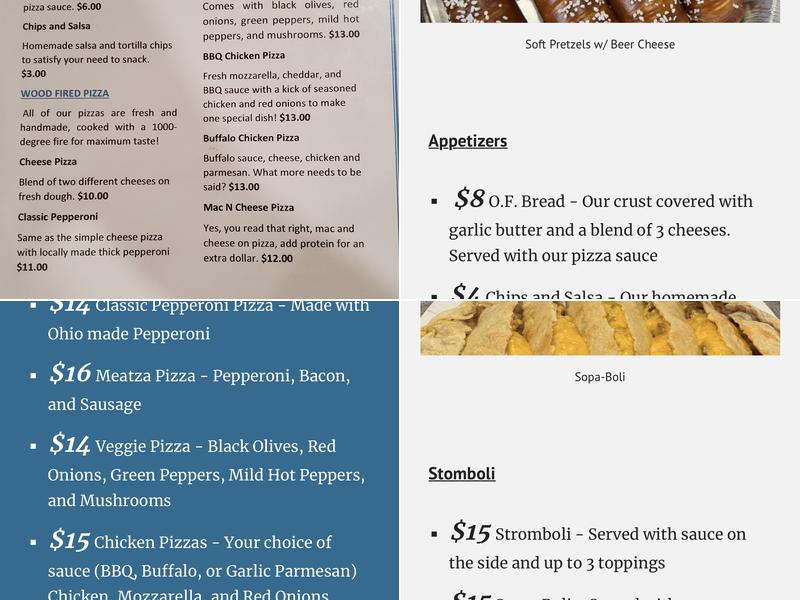 Old Fool Brewery Menu