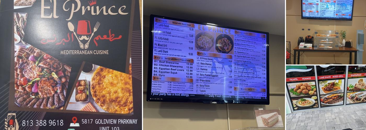 El Prince Mediterranean Cuisine Menu