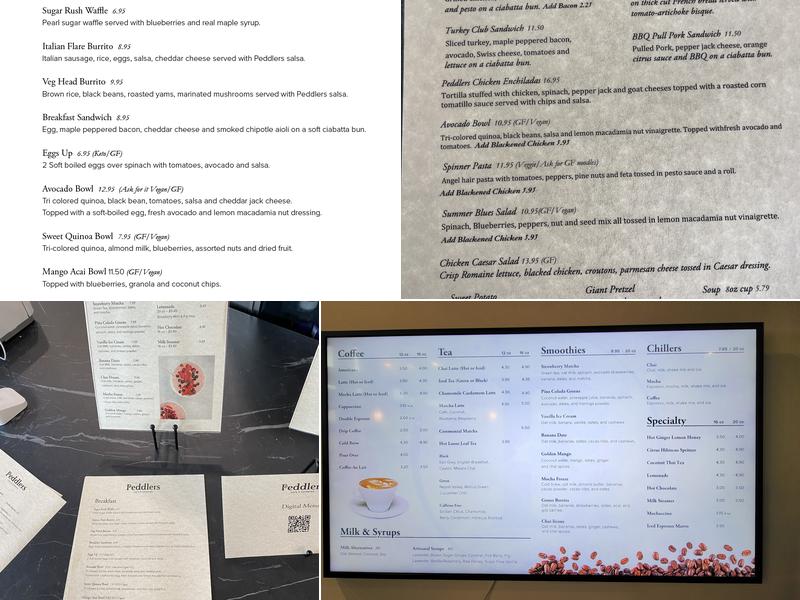 Peddlers Cafe & Catering Menu