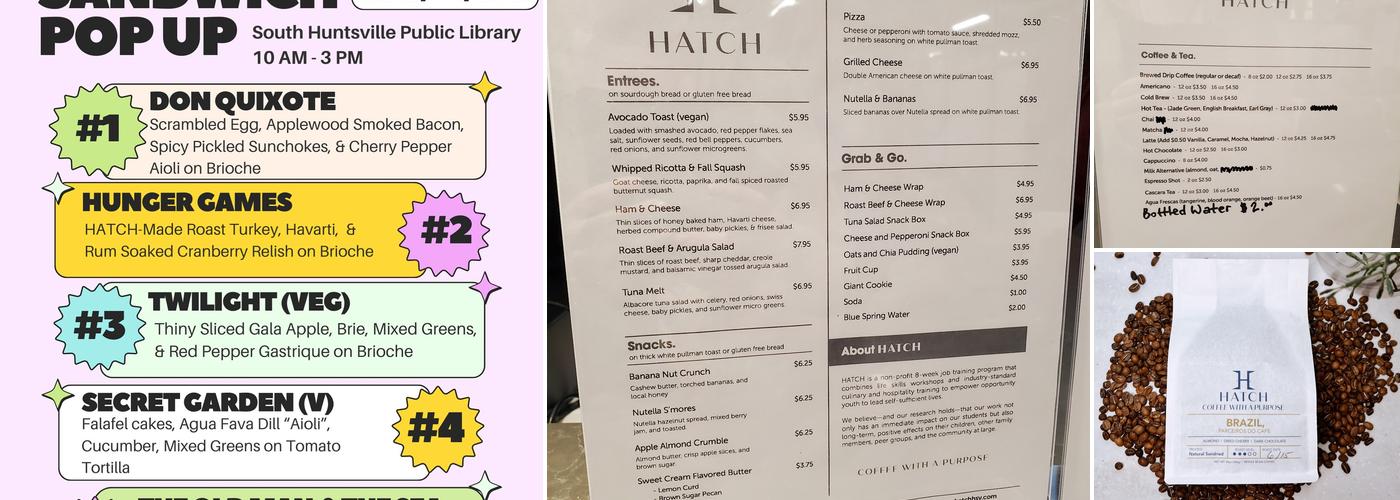 Hatch: Coffee With a Purpose Menu