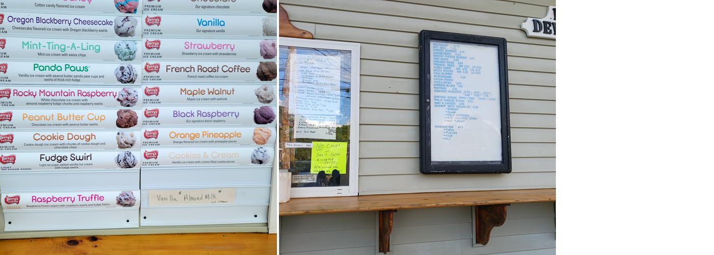 Ethel's Dew Drop Inn Menu