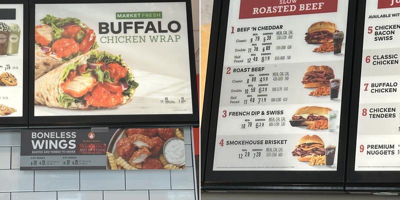 Arby's Menu