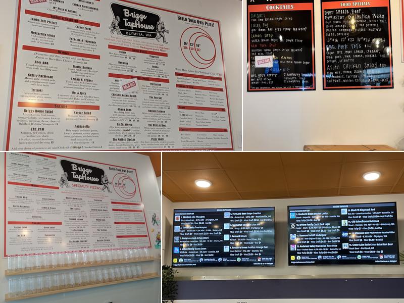 Briggs Taphouse Menu