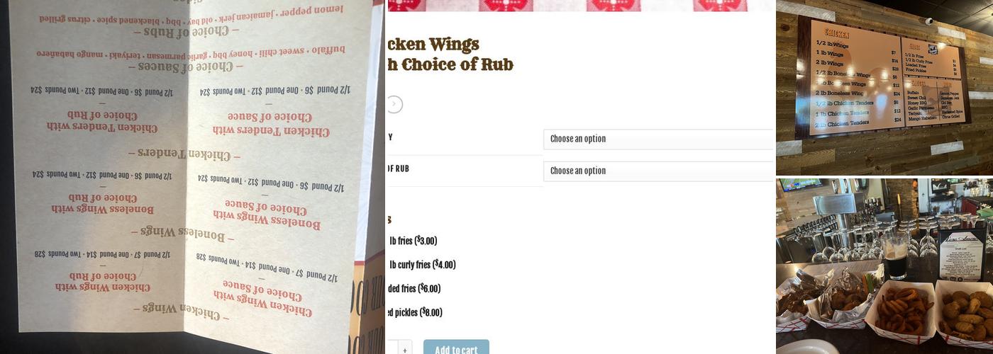 Tucson Wings Menu