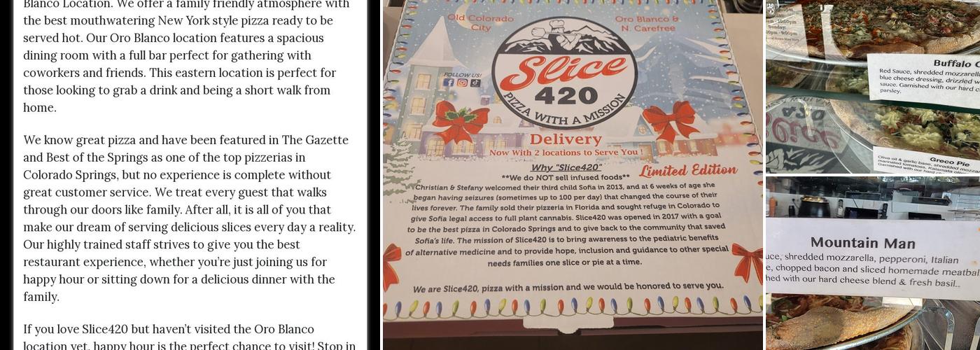 Slice 420 Menu