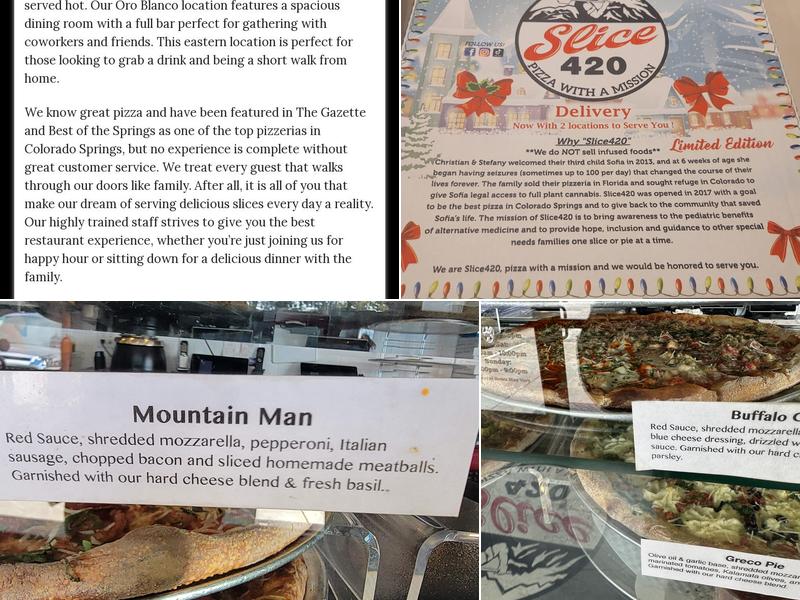 Slice 420 Menu
